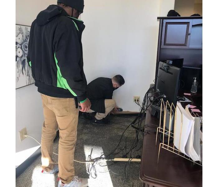 SERVPRO techs checking for mold in Auburn, WA.